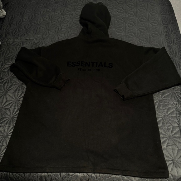 Fear of God Other - Fear of God ESSENTIALS Black Pullover Hoodie